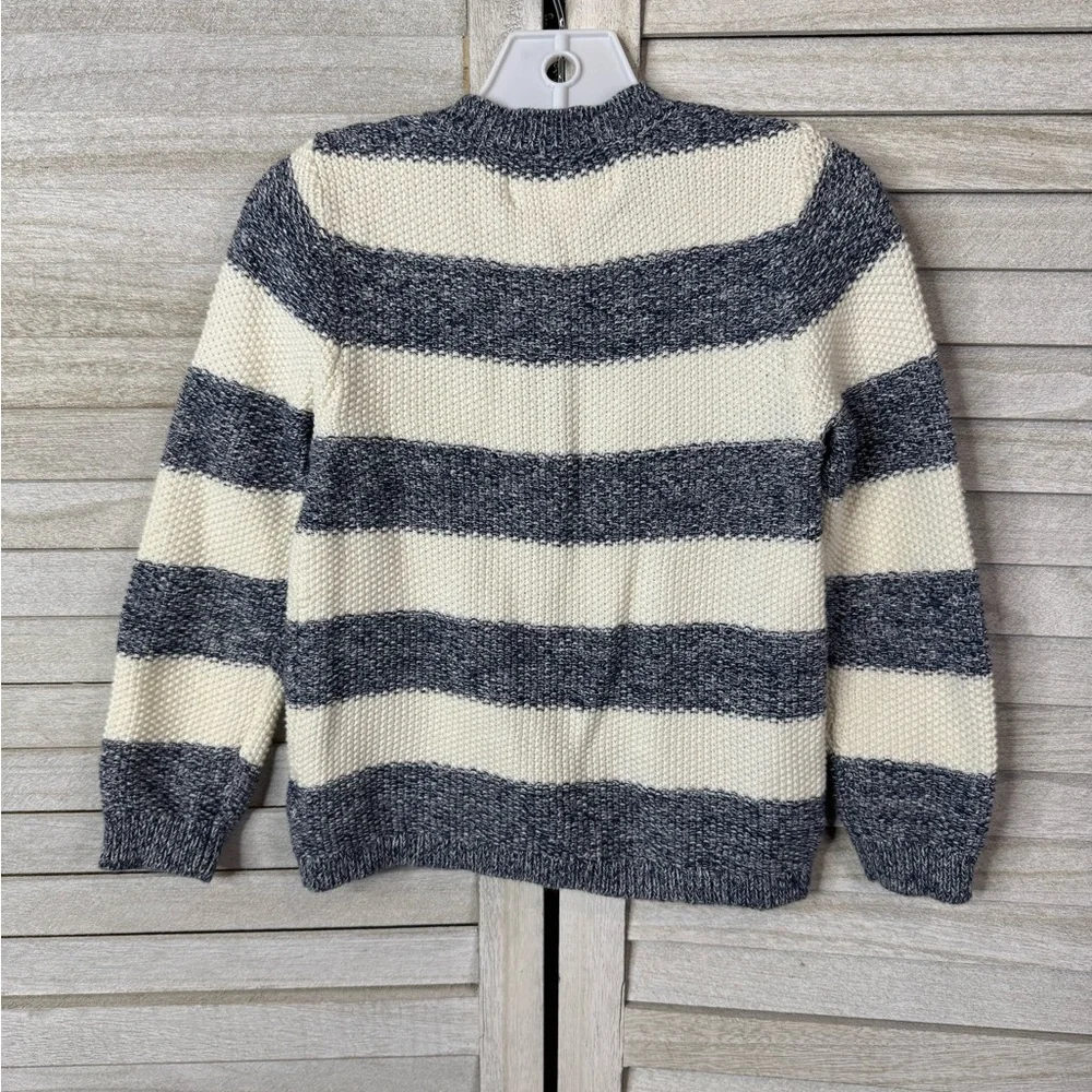 Genuine Kids Navy and Creamy White Striped Cardigan. Size 4t. Great Condition.